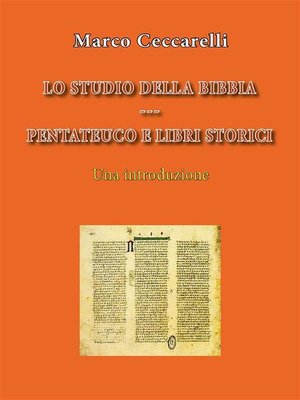cover image of Lo studio della Bibbia